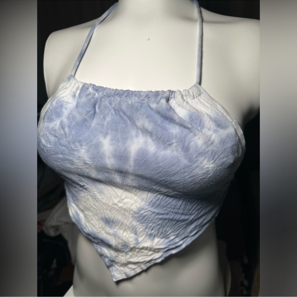 Princess Polly Blue and White Camisole